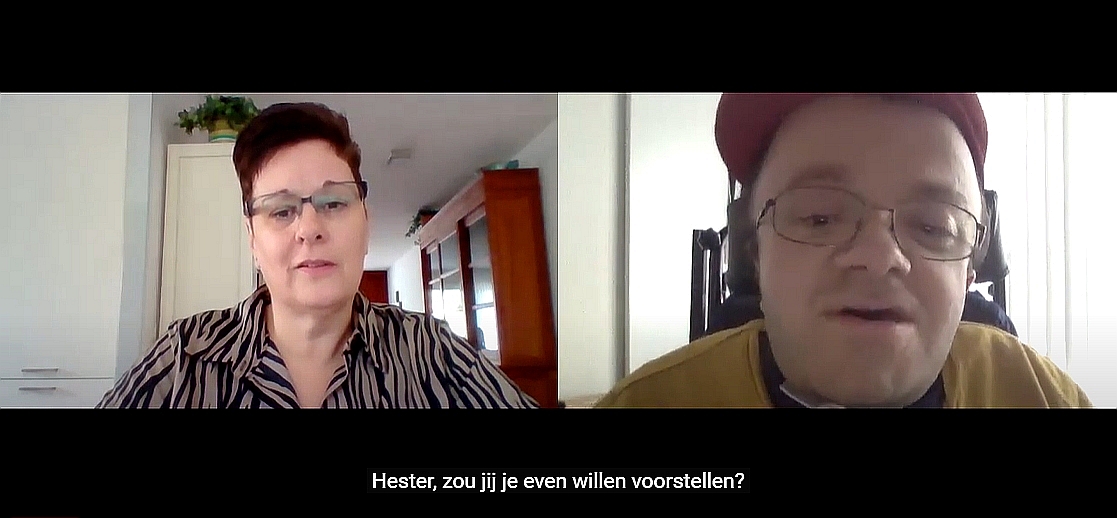 filmbeeld van Hester en Tim